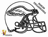 Coloring Pages Football Eagles Philadelphia Helmet Nfl Seahawks Logo Seattle Helmets Printable Wisconsin Badgers Kids Steelers Superbowl Book Print Color sketch template