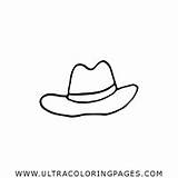 Sombrero Vaquero Cowboy Ausmalbilder Hut Ultracoloringpages sketch template