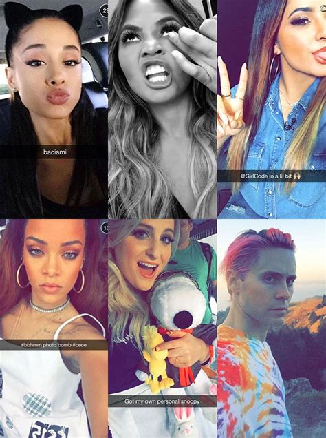 the 24 best celebrities djs and models to follow on snapchat cool stuff☺️ celebrity