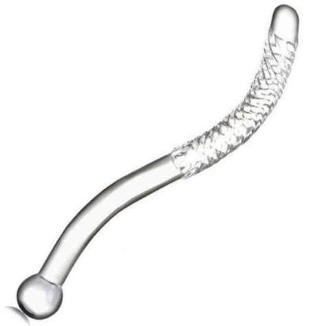 Long Dong Glass Large Anal Butt Plug Sex Toys Adult G Spot Stimulation