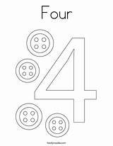 Coloring Four Number Template Pages Twistynoodle Print Tracing Noodle Twisty Ll Change sketch template