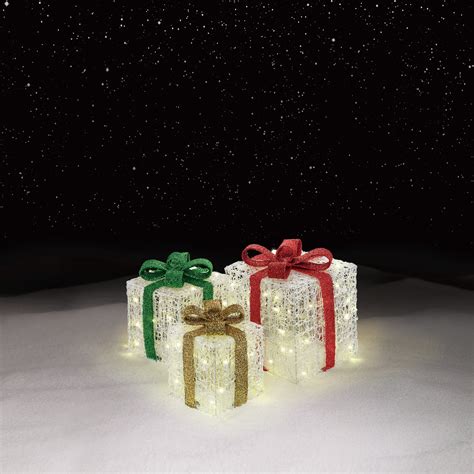 light  gift box decorations cheerful holiday ornaments  sears