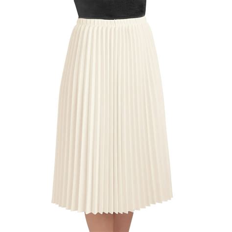 collections etc women s classic pleated mid length jersey knit midi