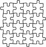 Puzzle Coloring Piece Jigsaw Puzzles Pages Pieces Colouring Learning Para Tools Rompecabezas Kids Piezas Template 4x3 Blank Preschool Autism Twelve sketch template