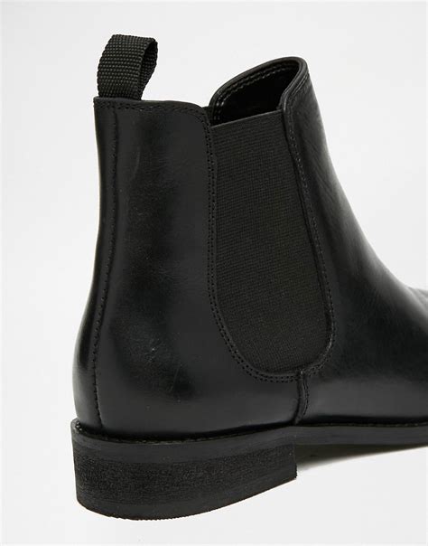 asos asos airbound leather chelsea ankle boots  asos