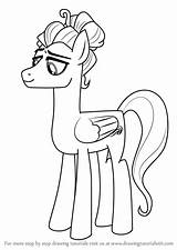 Pony Little Zephyr Breeze Friendship Magic Step Draw Drawing Tutorials sketch template