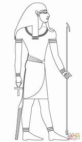 Egyptian Atum Gods Ra Egizi Disegno Creation Egypte Facili Egyptische Egizio Pharaoh Kleurplaat Colouring Egizia Kleurplaten Dio sketch template