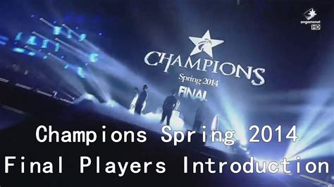 hot6ix champions spring 2014 final players intro youtube