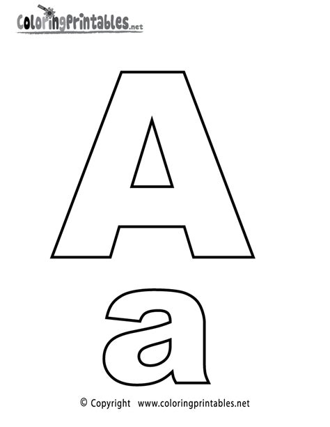 alphabet letter  coloring page   english coloring printable