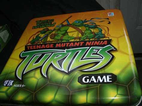2003 Teenage Mutant Ninja Turtles Board Game In Metal Tin