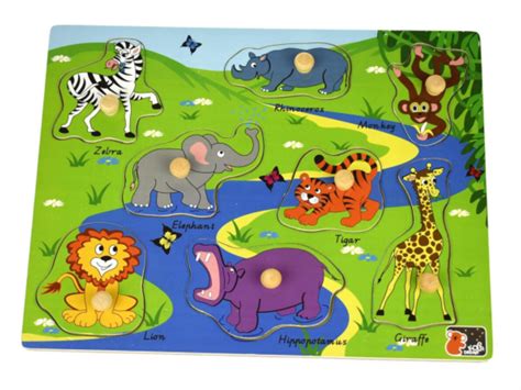 safari animal peg puzzle fun puzzles australia