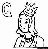 Queen Coloring Pages Letter Online Thecolor Drawings 25kb 565px sketch template