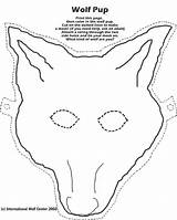 Wolf Mask Lobo Pup Masque Template Kids Loup Cerditos Masks Scouts Cub Maskers Roodkapje Paper Sprookjes Color Disfraz Print Manualidades sketch template