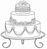 Cake Coloring Wedding Pages Kids Colour Activity Print sketch template