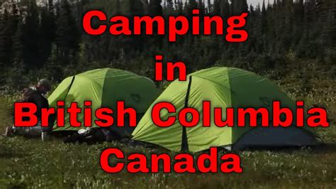 camping  bc youtube
