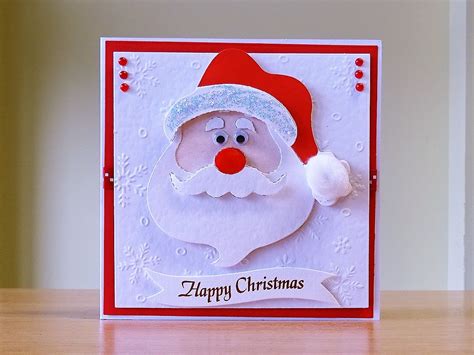 christmas card handmade sizzix santa die for more of