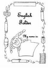 Portfolio English Cover Folder Worksheet Esl Homework Covers Holiday Eslprintables Board Pages Worksheets Resources Back School Clip Choose Teaching sketch template