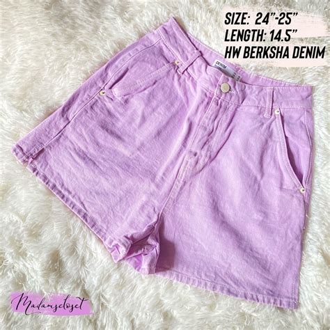 bershka denim womens fashion bottoms shorts  carousell