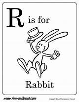 Rabbit Coloring Letter Pages Printable Alphabet Rated Timvandevall Pdf Preschool Tim Book Getcolorings Choose Board Color sketch template