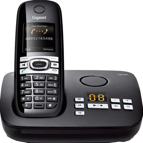 bolcom gigaset ca single dect telefoon met antwoordapparaat zwart