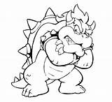Bowser Mario Coloring Pages Super Dry Printable Drawing Jr Characters Drawings Print Kids Kng Bad Koopalings Guys Brothers King Color sketch template
