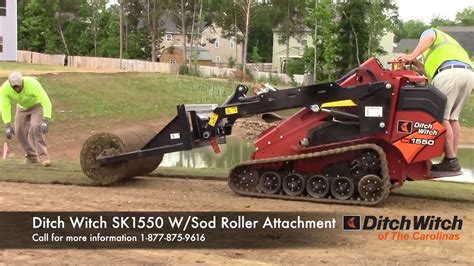 ditch witch sk  sod roller attachment youtube