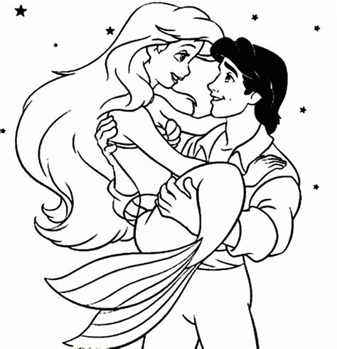ariel  eric coloring pages  kids   adults coloring home