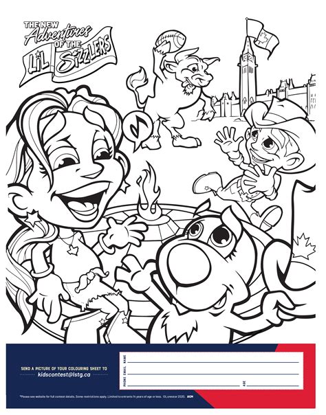 sizzlin kids colouring contest