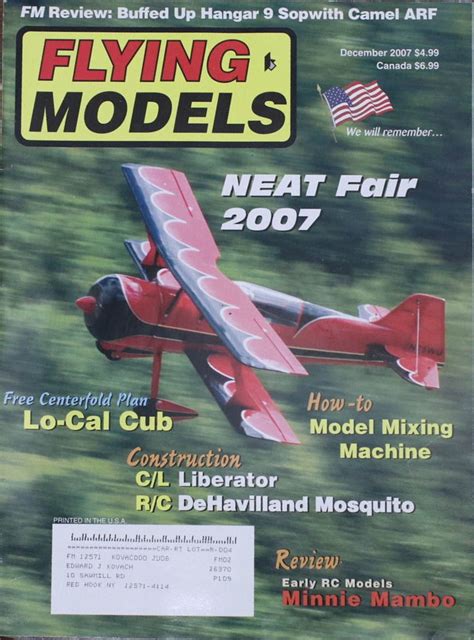 flying models december 2007 fm review buffed up hangar 9 sopw