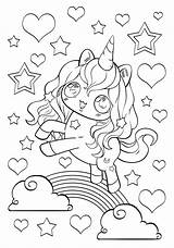 Unicorn Girly sketch template