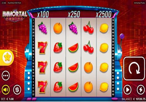 immortal fruits  limit city slot   lines   features