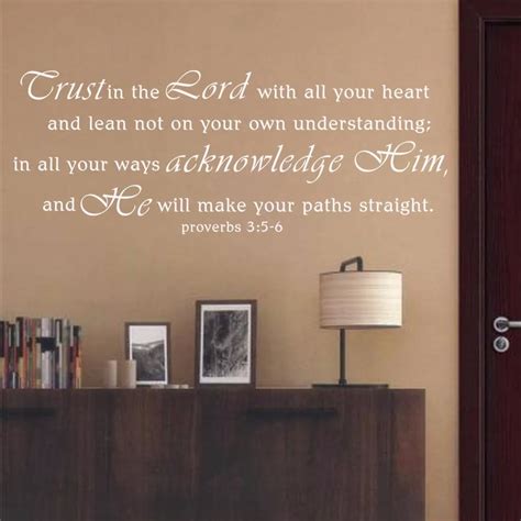 scripture wall decals trust   lord proverbs    vinyl wall words decal bible verse decor
