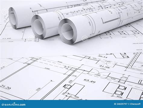 architectural drawings royalty  stock photography image