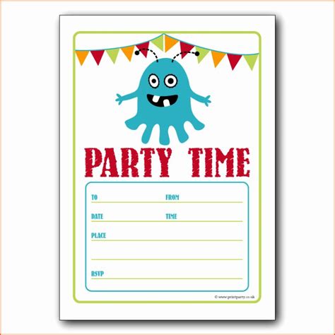 Microsoft Word Birthday Invitation Template Inspirational