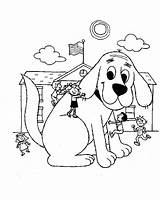 Coloring Clifford Pages Dog Puppy Big Red School Days Getdrawings Getcolorings Color Emilys Coloringsun sketch template