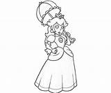 Peach Princess Coloring Pages Daisy Printable Mario Character Bros Print Clipart Getcolorings Library Color Popular Coloringhome Kids Comments sketch template