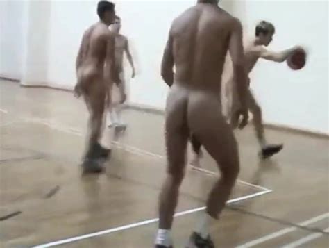 Basketball Team Nude Playing A Game