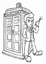 Who Coloring Doctor Pages Tardis Dr Printable Kids Colouring Cartoon Sheets Tennant Book Visit Getcolorings Coloringpagesfortoddlers Fan sketch template