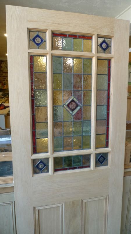 stained glass interior vestibule door