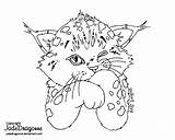 Lynx Coloring Baby Getcolorings Pages sketch template