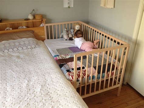 crib  connects  bed baby bedroom ikea crib baby cribs