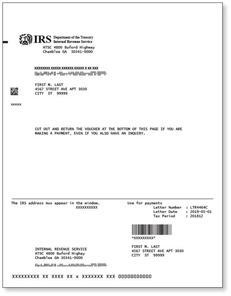 irs letter  sample