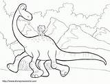 Coloring Dinosaur Pages Good Disney Popular sketch template