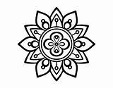 Mandala Lotus Flower Coloring Flor Para Colorir Coloringcrew Colorear Getdrawings Drawing sketch template