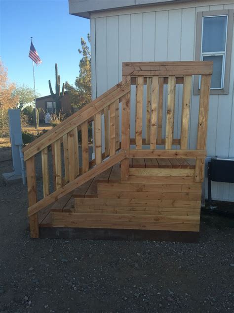 mobile home decks  stairs