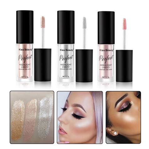 arrival makeup pink highlighter liquid cosmetic face contour brightener glow shimmer