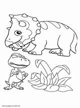 Train Pages Dinosaur Printable Coloring Colouring Animated Series sketch template