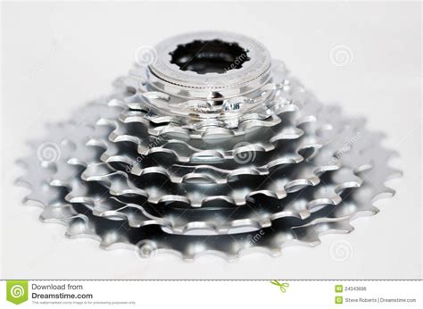 bicycle gearing stock photo image  isolated silver
