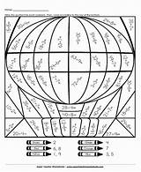 Multiplication Graders Puzzles Colouring sketch template