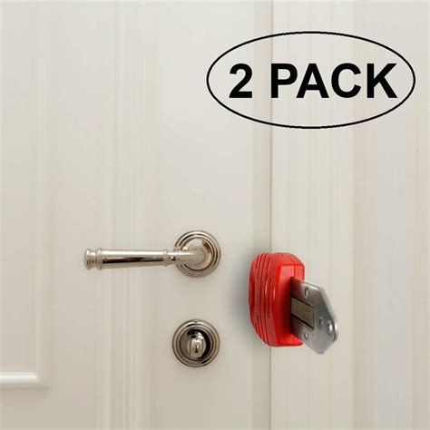 sucole  pack portable door lock hotel safety lock  travel door security device amazoncom